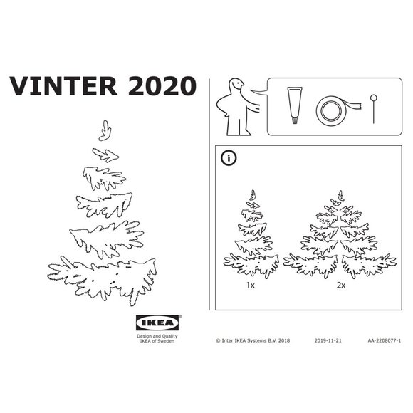 IKEA VINTER 2020 Wall decoration, green - Picture 11 of 13